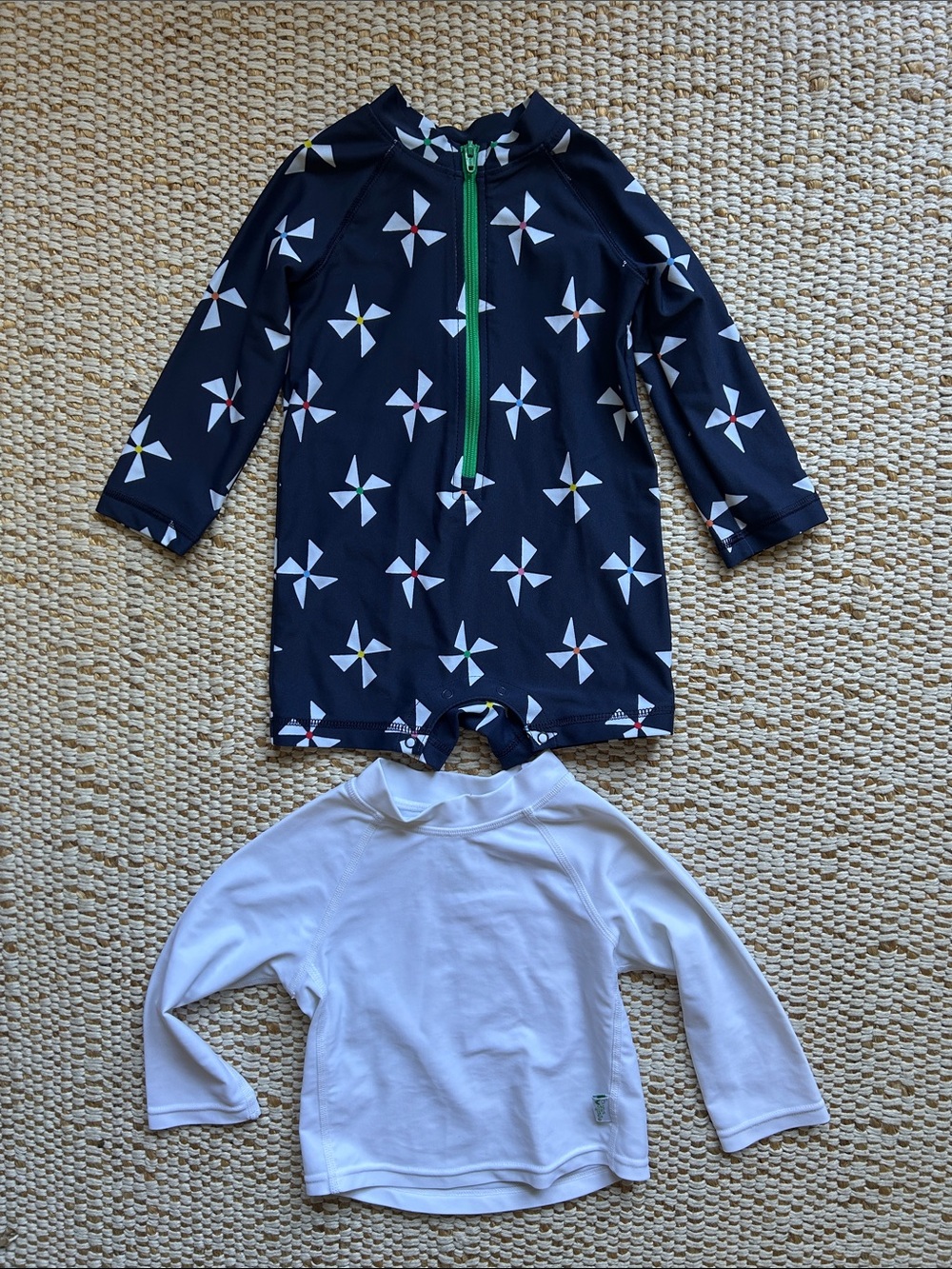 Primary and Green Sprouts Baby Rashguards